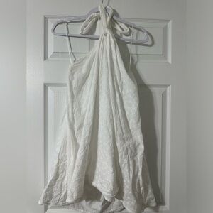 Eyelet halter neck dress!